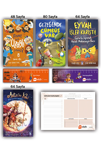 Timaş Çocuk Ömür Uzel Kitaplığı - Gezegende Cümbüş var - Anne Biz Uzaylımıyız...