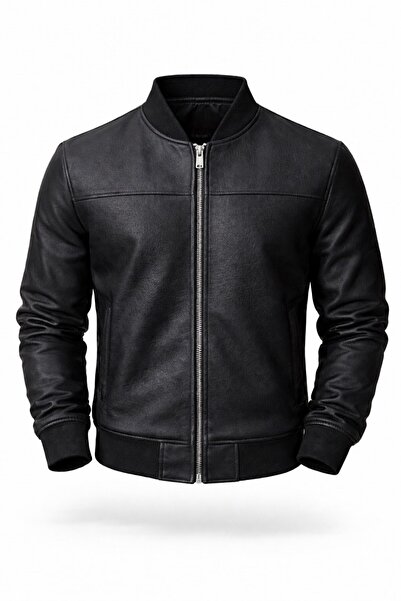 LUMAST Bomber College Suede Basic Seasonal Jacket