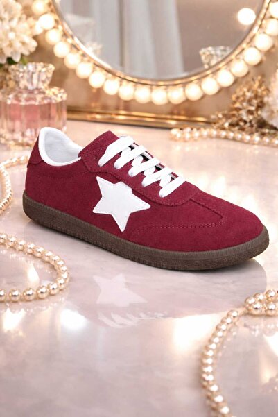 maydos Kadın Yıldız Detaylı Şık Tasarımlı Sneaker Spor Ayakkabı