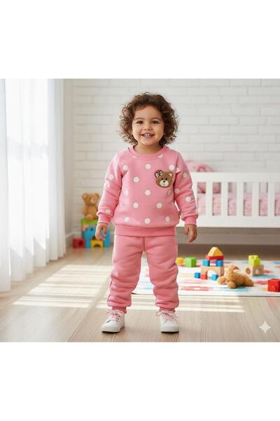 Bilge Trend Baby Girl Children's 3-Ply Winter Underwear Set with Shardon Inside