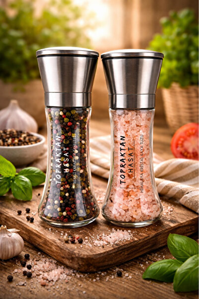 topraktan hasat odağında lezzet gizli Renkli Karabiber Değirmeni + Himalaya K...