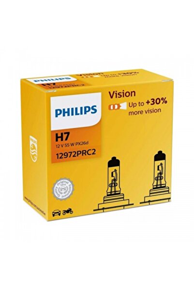 Philips Set of 2 Headlight Bulbs H7 55W 12V Vision