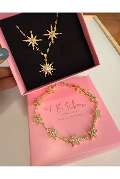 To Be Reborn JEVELRY ACCESSORY SELDA AÇIKEL Sevgililer Gününe Özel 3 lü Çelik...