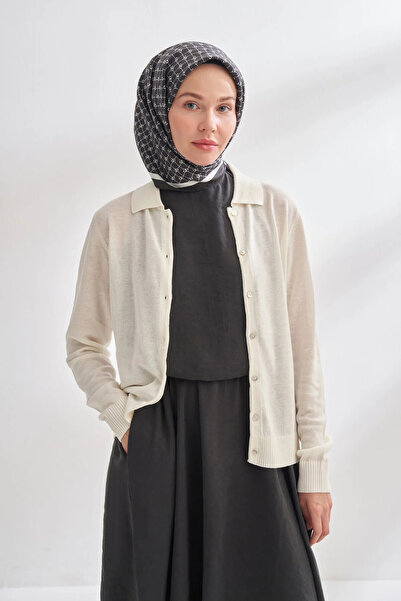 ARMANDA HOLOGRAM DESEN TWILL İPEK EŞARP