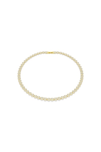 Swarovski Una Angelic Kolye, Yuvarlak kesim, Küçük, Beyaz, Altın rengi kaplama