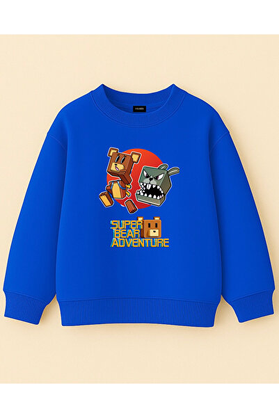 fasardi Супер мече приключение, печатно, прекалено голямо, 3-слойно, с дълги ...