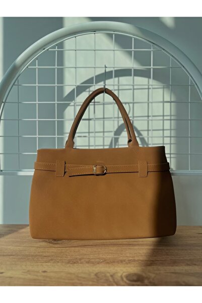 NARQUA Luna - Kemer Detaylı Süet Çanta