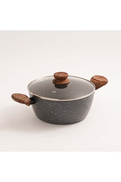 Generic ALBERTO Alberto Granite Pot 24Cm With Glass Lid