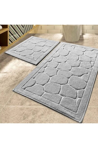 Lenjerii Deosebite Комплект от 2 памучни постелки за баня, Tropik Home, Lino ...