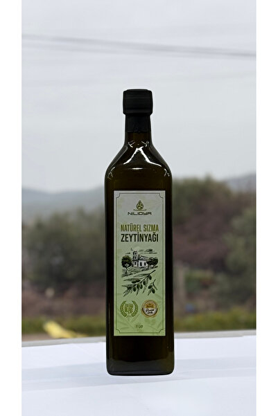 Nilidya Soğuk Sıkım Natural Sızma Zeytinyağı 1 Litre Cam