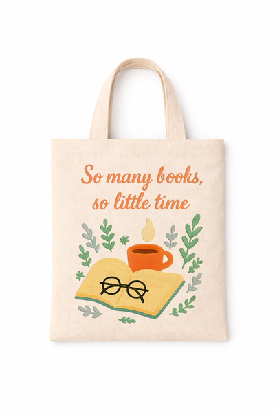 FANA Book Bag Colorful Slogan Printed Mini Canvas Tote Bag