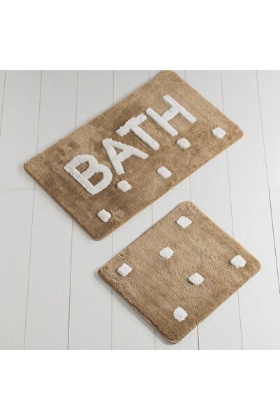 Lenjerii Deosebite Set 2 covorase baie acrilic, Alessia Home, Bath Bej