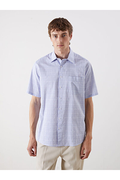 LC Waikiki Ozmarka New Season Regular Fit Short Sleeve 100% Linen Men's Shirt