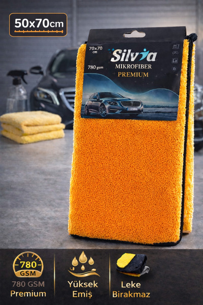DYNACOR Silva Piremium 780 Gsm Mikrofiber Oto Cila Bezi Boya Dostu Leke İz Ya...