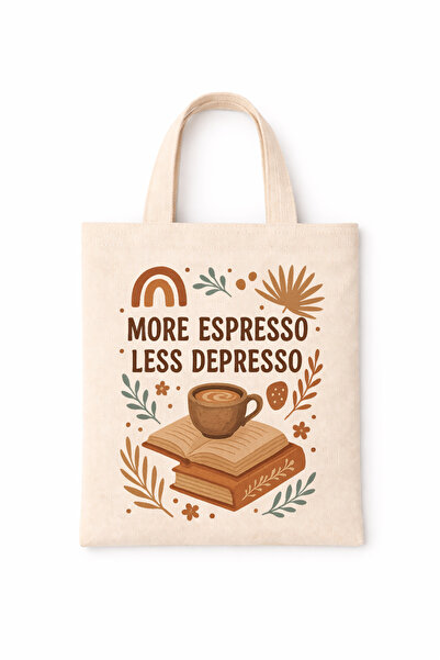 FANA Book Bag Colorful Slogan Printed Mini Canvas Tote Bag