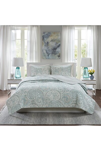 STOREMAX Spaces Yorgan Seti- Şal Desenli Yazlık Kılıf, Rahat Örtü Hafif Dört ...