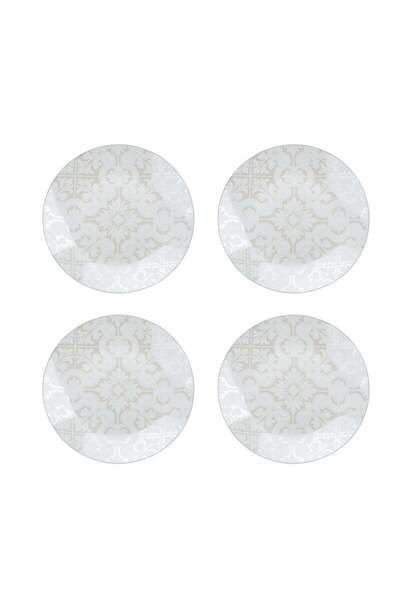 Generic La Mesa Portu Casa 4 Pieces Set 10.5" Dinner Prmu Plate New Bone
