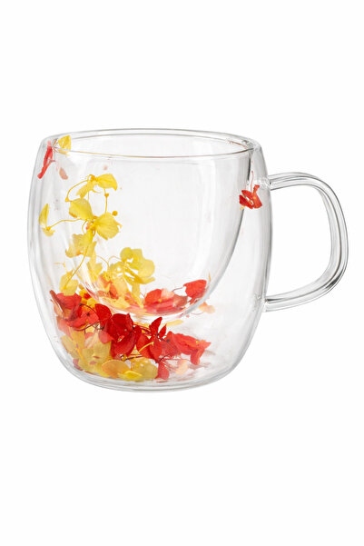 wei Dried flower mug, double wall, borosilicate glass, thermal insulation, 25...