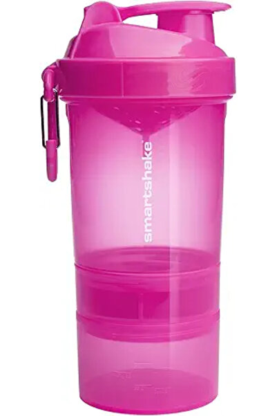 SMART SHAKE كوب خلط سمارت شيك الأصلي 2GO سعة 20 أونصة باللون الوردي النيون (ق...