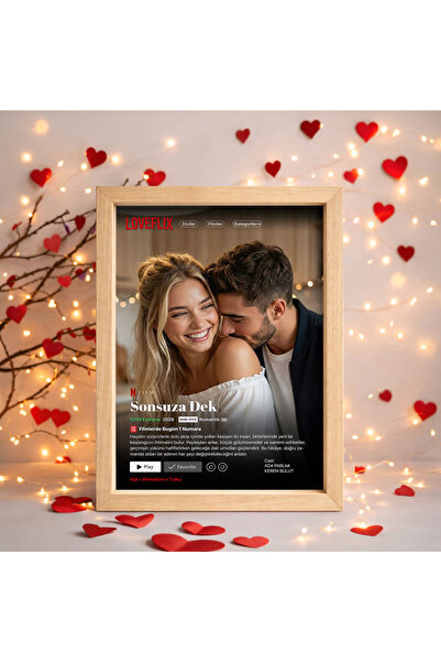 HOMEPACK Sevgililer Günü Hediyesi, Sevgiliye Hediye, Netflix Tablo, Loveflix ...