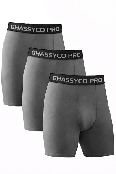GHASSY CO. Men's Cotton Lycra Sports Boxer 3-Piece Set with Soft Texture and ...