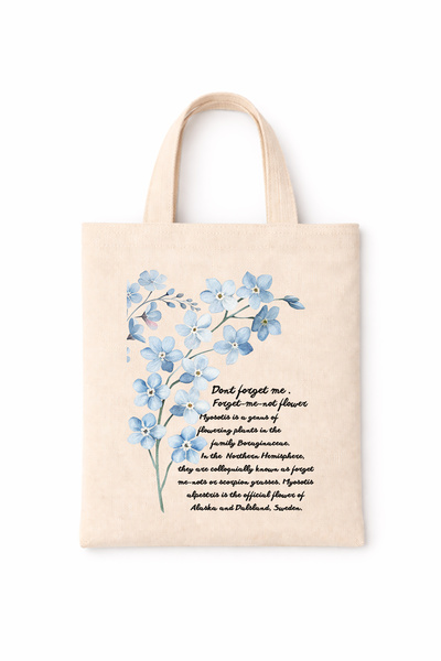 FANA Book Bag Colorful Slogan Printed Mini Canvas Tote Bag
