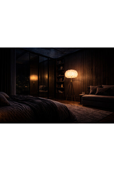 qwell اباجورة الريش المودرن