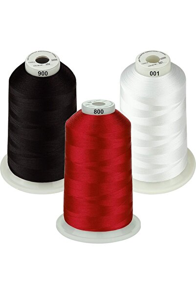 Simthread Set Ață De Brodat 3 Bobine, 5000 m, Culori Esentiale 1