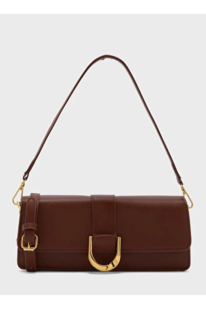 ELLA Baguette Should Bag With Buckle Detail