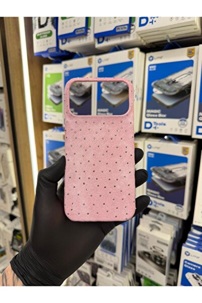 SOYLU MİX İphone 17 Pro Max Taşlı Süet İç Kadife Tasarımlı