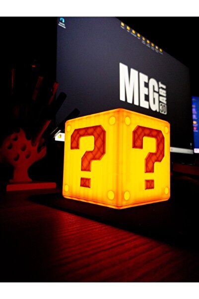 Saatistan Renkli Süper Mario Tasarımlı Taşınabilir Dekoratif Kamp Lambası