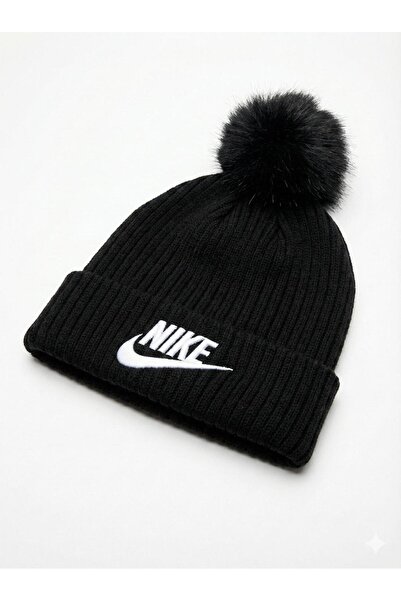 NoNameStore7 Beanie with Embroidered 'Peak' Logo, Black, One Size