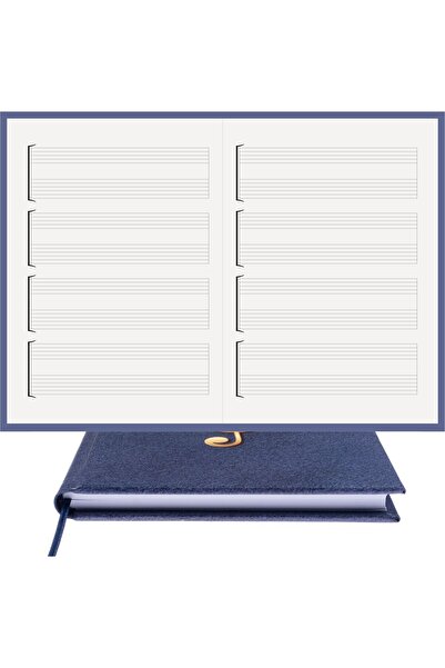 BİDEFTER Guitar Notepad Keyless, Blank Tabbed - 100% Handmade, 2026 Collectio...