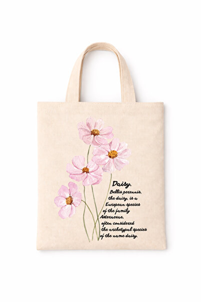 FANA Book Bag Colorful Slogan Printed Mini Canvas Tote Bag