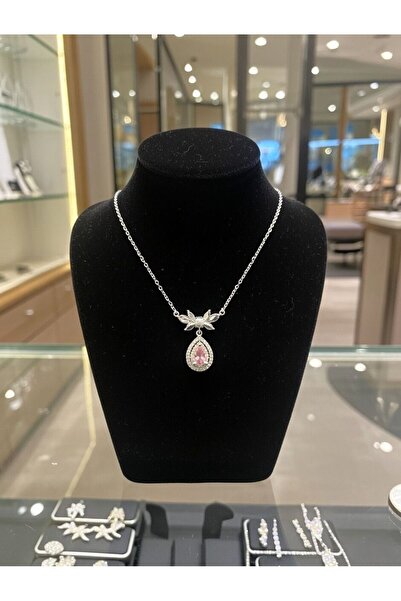 Silver DAMLA DESENLİ 925 AYAR GÜMÜŞ KOLYE