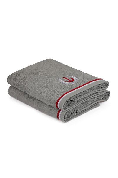 Hobby Set of 2 towels 70x140cm 100% cotton, Home, Maritime Grey