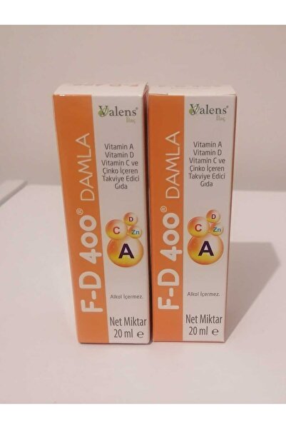 Valens 2 Pcs F-D 400 Damla Vitamin and Mineral (Original)