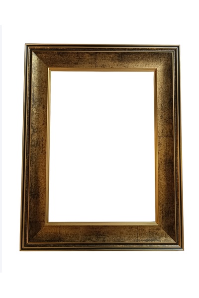 aylahobisanat A4 Çerçeve 21 x 30 Gerçek Cam iki taraflı askılık Gold siyah es...