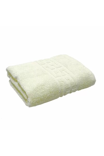 Pucioasa Prosop bumbac 100% cu bordura greceasca, 500gr/m2, 30x50cm Crem
