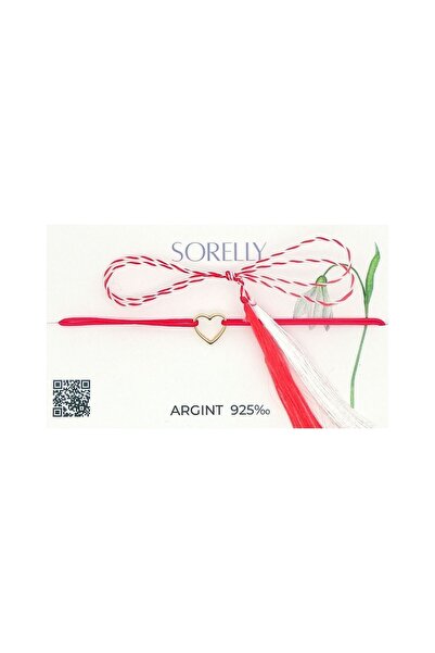 Bijuteria SORELLY Brățară din argint 925, placată cu aur de 14k, cu inimă