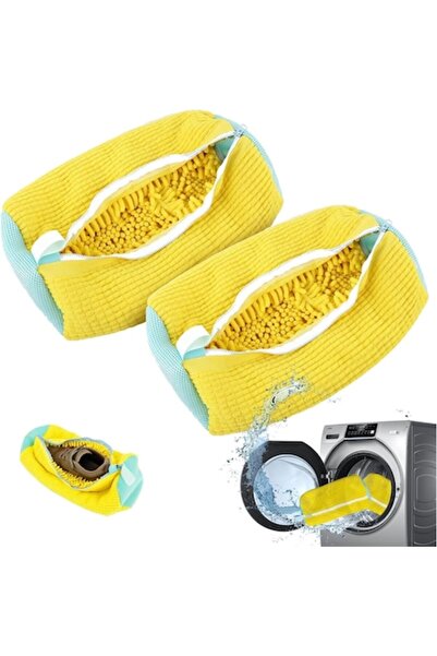 OEM Shoe Washing Bag, Set of 2 Pieces, Yellow