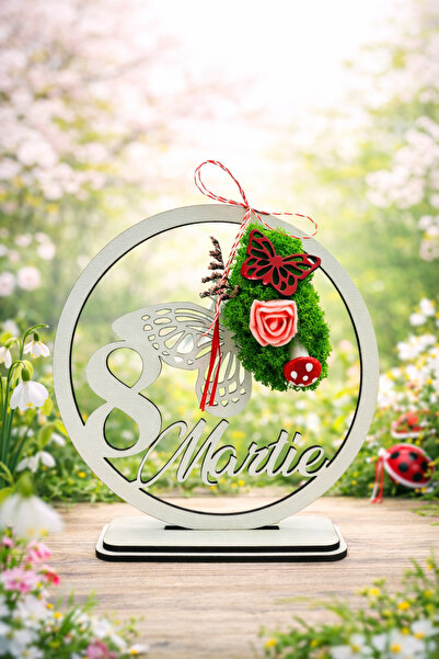 OEM Decoration with stabilized lichens – Gift for March 8, Martisor, Handmade...