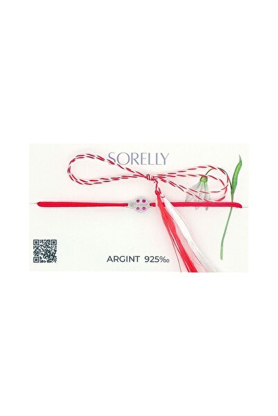 Bijuteria SORELLY 925 Silver Bracelet Ladybug with Red Stones