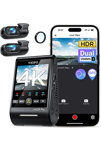 Viofo A229 Pro 3 Channel 4K HDR Dash Cam
