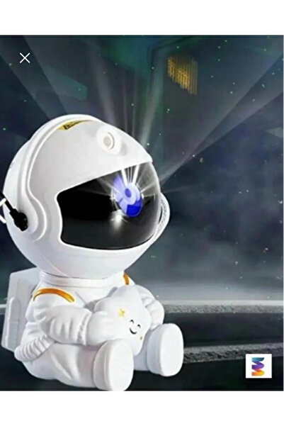 Genel Markalar Mini Kumandalı Astronot Galaksi Projeksiyon Gece Lambası Çocuk...