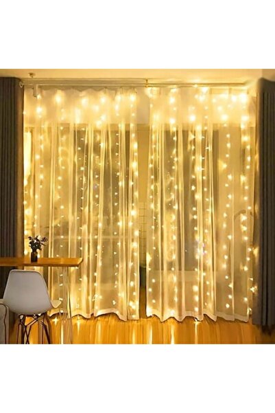 OEM LED Christmas Curtain Installation, 3x3 m, with Remote Control and Copper...