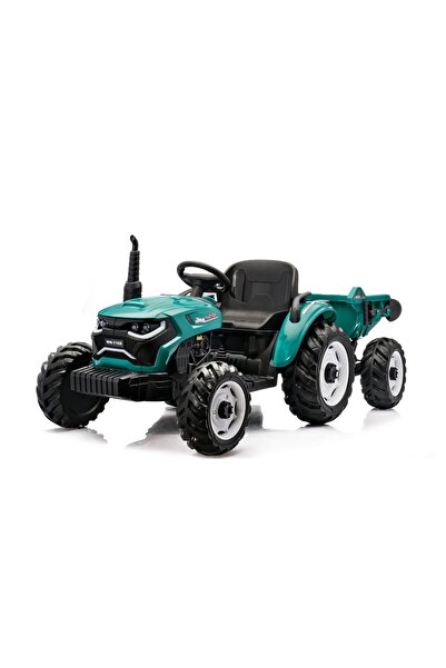 Kinderauto Tractor electric premium cu remorcă - Verde