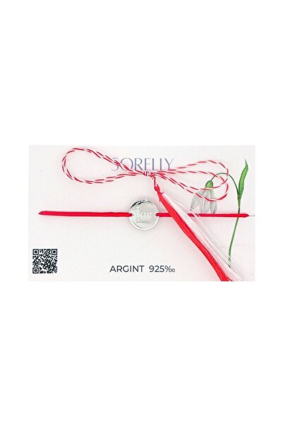 Bijuteria SORELLY Brățară din argint 925 cu șnur, mesaj pentru profesor