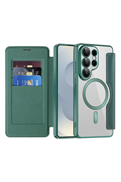 Techsuit Θήκη Samsung Galaxy S26 Ultra SmartMag Book, πράσινη