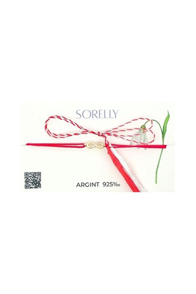 Bijuteria SORELLY Brățară din argint 925 placată cu aur de 14k cu șnur infinit